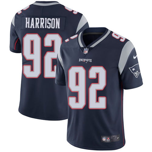 Nike Patriots #92 James Harrison Navy Blue Team Color Men's Stitched NFL Vapor Untouchable Limited Jersey - Click Image to Close